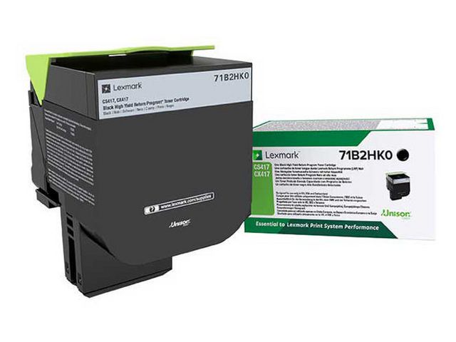Lexmark Toner 71B2HK0 Svart, st
