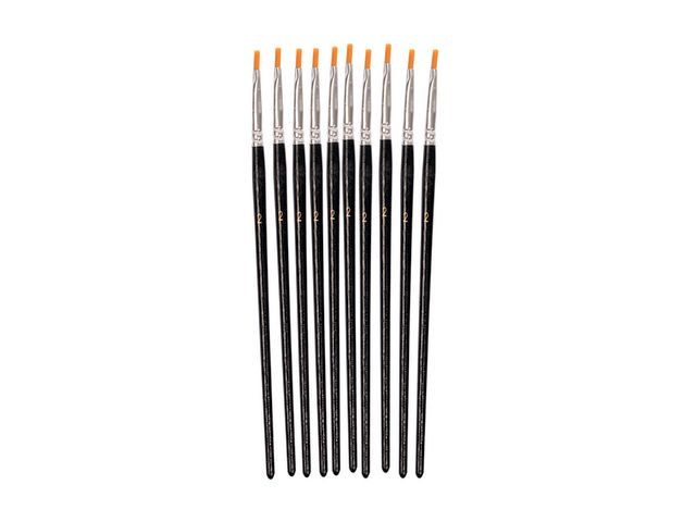 PLAYBOX Syntetpensel flat nr 2 10/FP, fp om 10 st