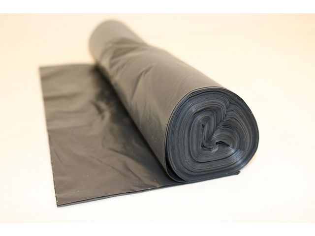 Plastsäck R100% 70L COEX 40my svart, rulle om 25 st