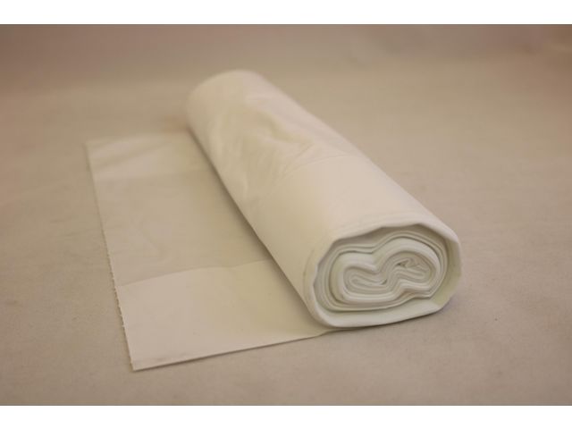 Plastsäck LD 30L 35my vit, rulle om 100 st