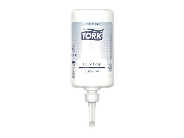 Tork Handtvål, Premium S1, flytande, extra mild, kassett, oparfymerad, 1l, flaska om 1 l