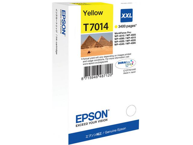 Epson Bläckpatron C13T70114010 gul, st