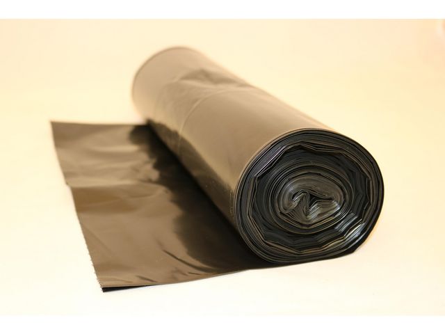 Plastsäck LD 70L 70my svart, rulle om 25 st