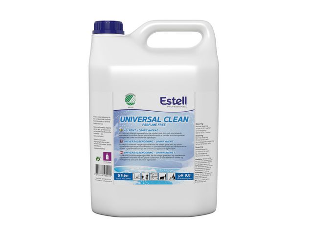 Estell Allrengöring Universal Cleaner oparfymerad 5L, flaska om 5 l