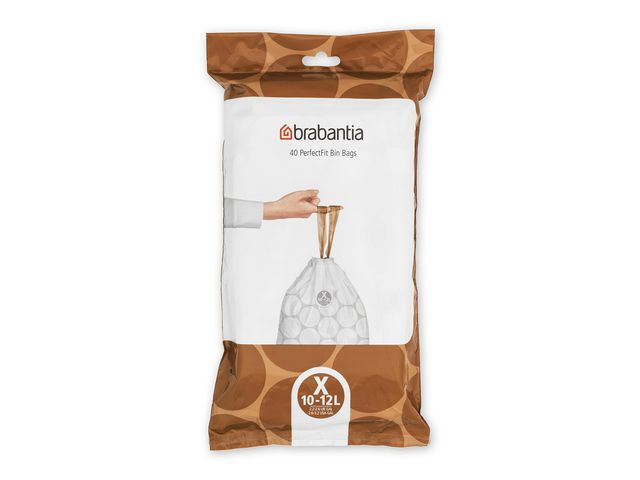 BRABANTIA Avfallspåsar X 10-12L, fp om 40 st