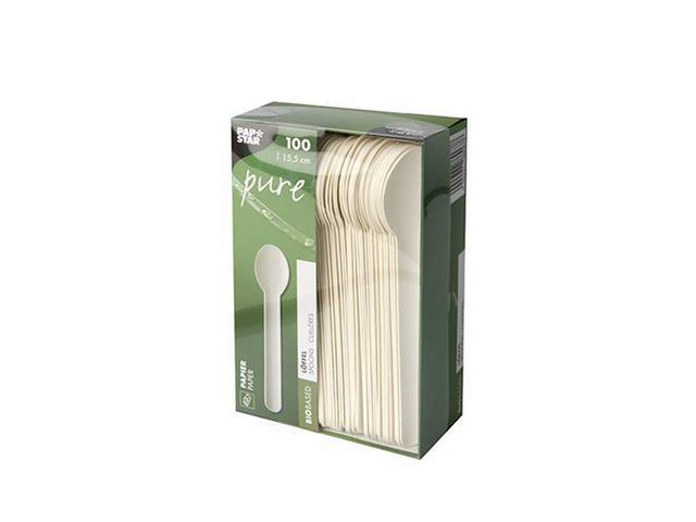 PAPSTAR Bestick Sked Papper 15,5cm, fp om 100 st