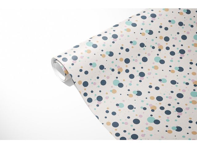 Hedlunds OF SWEDEN Presentpapper 70cmx10m Konfetti, rulle om 10 m