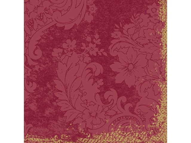 Duni Engångsservett, 3-lagers, Royal, 33 cm, bordeaux, fp om 250 blad