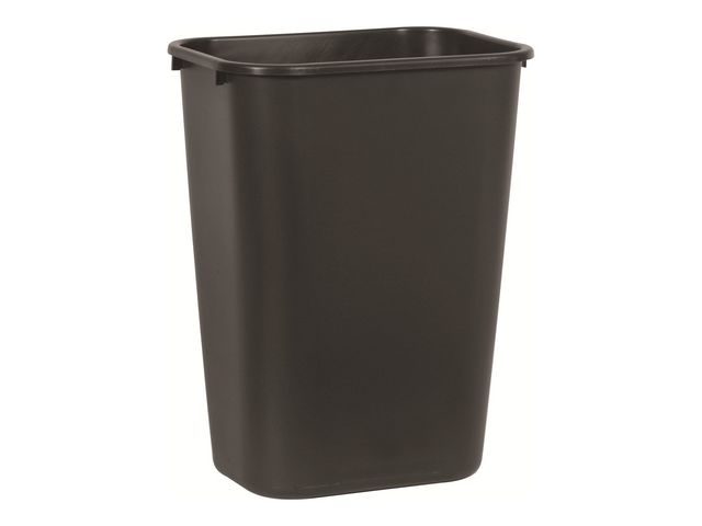 Rubbermaid Commercial Products Rektangulär papperskorg, svart, st