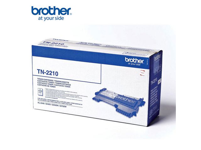 Brother Toner, TN-2210, svart, singelförpackning, st