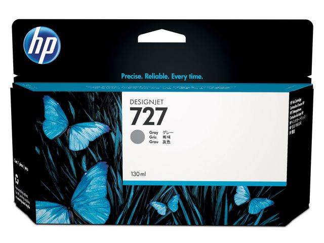 HP Bläckpatron B3P24A 727 Grå, st