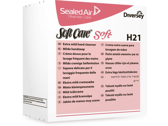 Diversey Tvål flytande Soft H2 refill 800ml, flaska om 800 ml