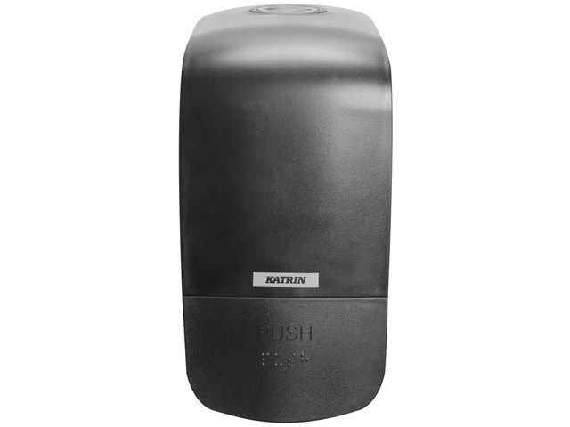 KATRIN Inclusive Dispenser för tvål, manuell, 500ml, plast, svart, st