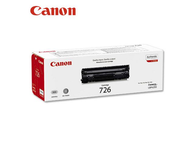 Canon Toner, 726, 3483B002, svart, singelförpackning, st