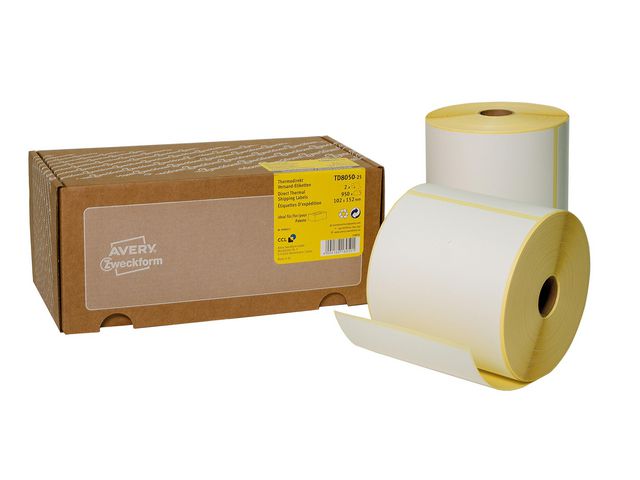 Avery Etikett 102X152mm, fp om 950 st