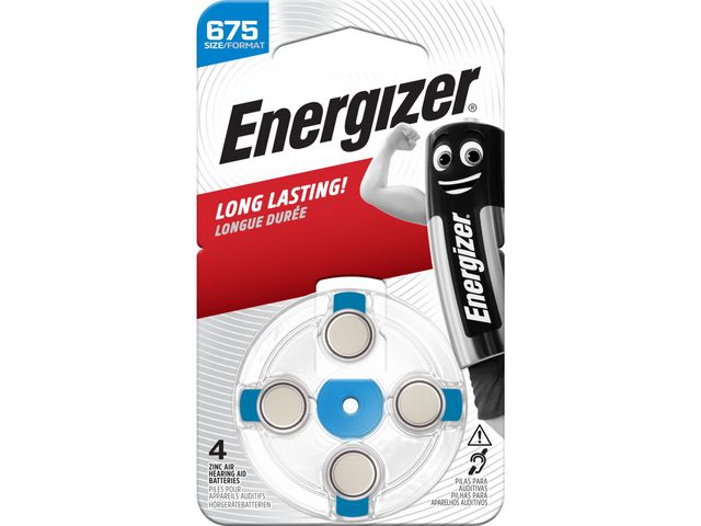 Energizer Batteri hörsel 675 blå, fp om 4 st