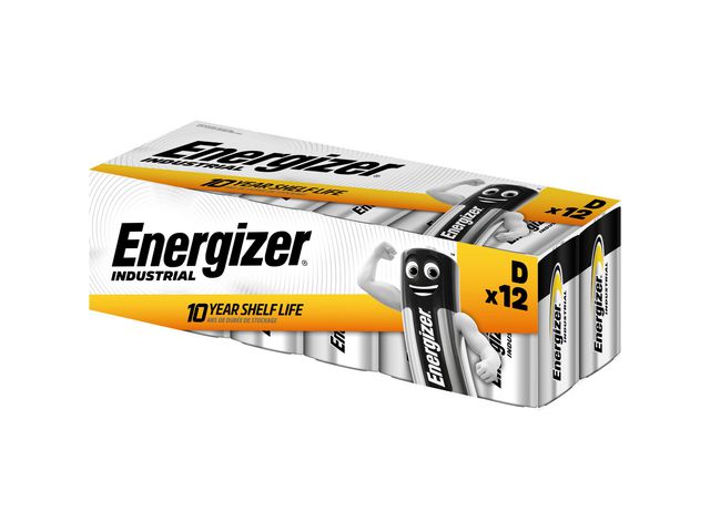 Energizer Batteri Industrial D, fp om 12 st
