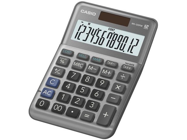 Casio Bordsräknare MS-120FM, st