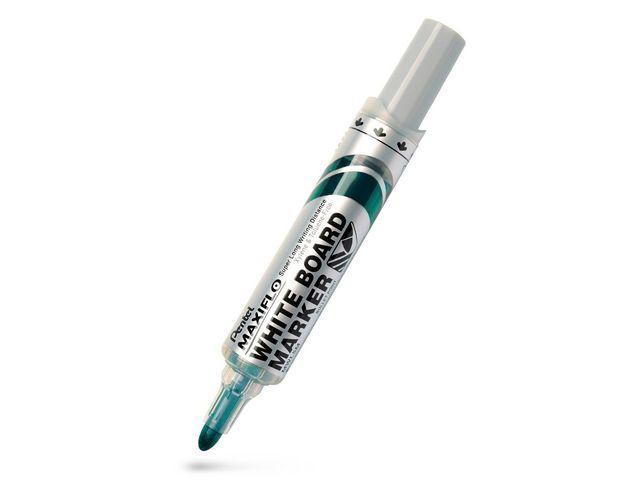 Pentel Whiteboardpenna Maxiflo rund grön, st