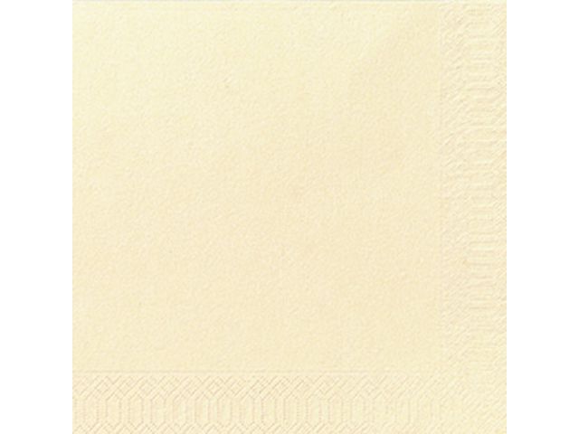 Duni Engångsservett, 3-lagers, enfärgad, ¼-vikt, 40 cm, champagne, fp om 125 st