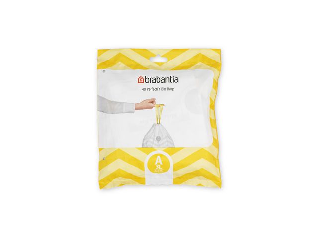 BRABANTIA Avfallspåsar A 3L, fp om 40 st