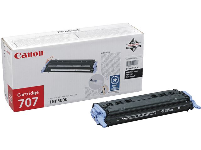 Canon Toner, 707, svart, singelförpackning, 9424A004, st