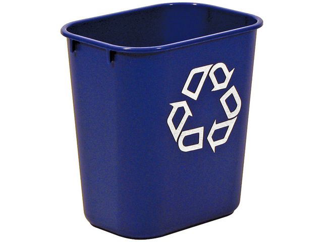 Rubbermaid Commercial Products Papperskorg 12,9 liter 210 x 289 x 310 mm blå, st