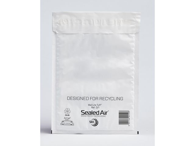 Mail Lite Tuff® Bubbelpåse D/1 180x260mm självhäftande, fp om 100 st