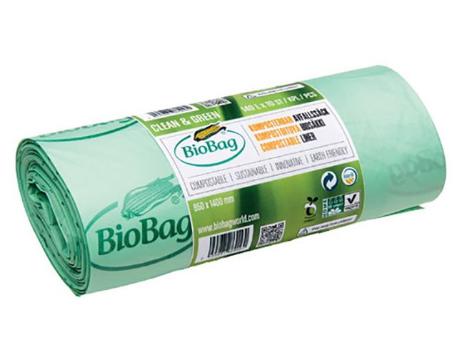 BioBag Insatssäck 80L, rulle om 20 st