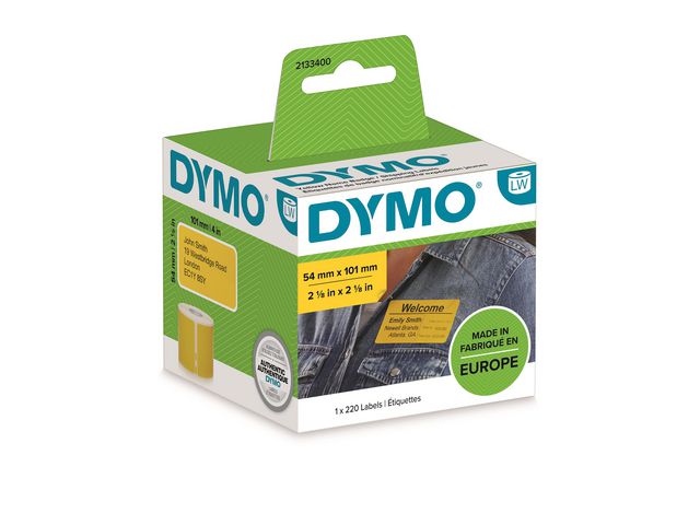 Dymo Etikett 54mm x 101mm, fp om 220 st