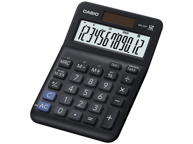 Casio Bordsräknare MS-20F, st