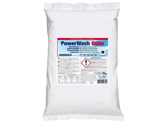 NORDEX Tvättmedel PowerWash Color 10kg, fp om 10 kg