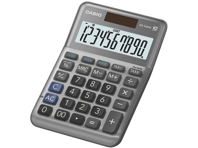 Casio Bordsräknare MS-100FM, st
