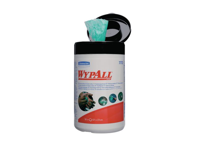 Wypall* Rengöringsdukar 1-lagers grön, fp om 50 blad