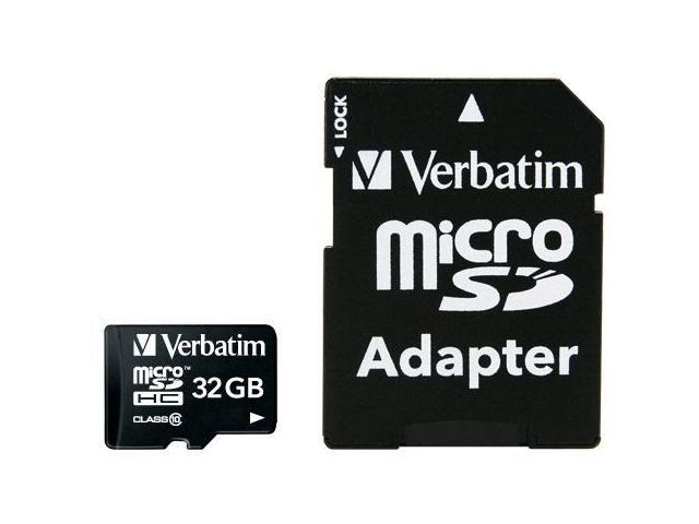 Verbatim Minneskort Micro SDHC 32GB CL10, st