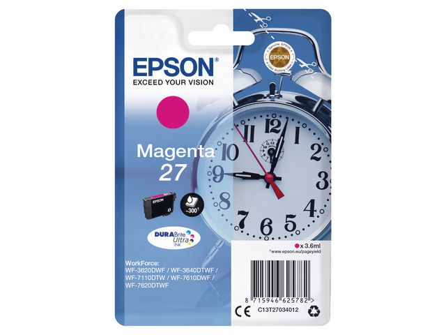 Epson Bläckpatron C13T27034012 Magenta, st