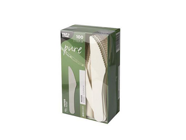 PAPSTAR Bestick Kniv Papper 15,8cm, fp om 100 st