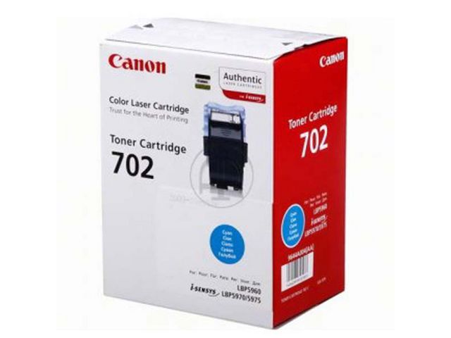 Canon Toner, 702, svart, cyan, singelförpackning, 9644A004, st