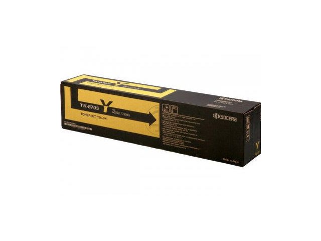 KYOCERA Toner, 8705Y, gul, 1T02K9ANL0, st