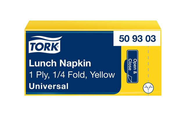 Tork Servett Lunch 1-lags gul, fp om 500 st