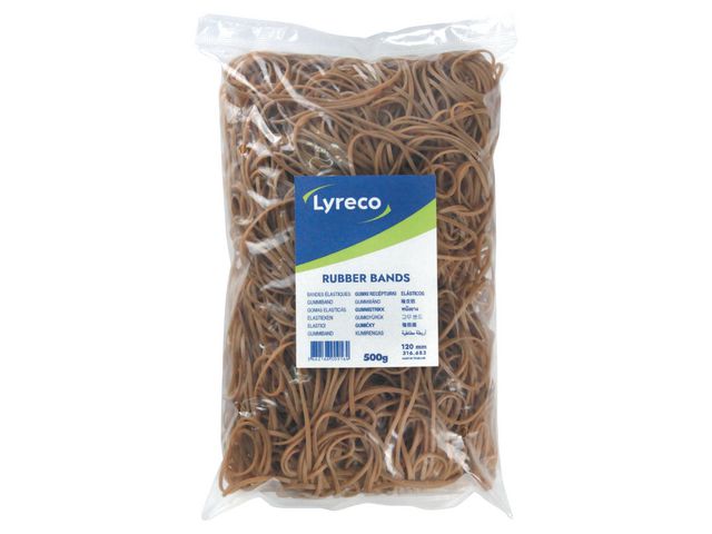 Lyreco Gummiband 120 mm, fp om 500 g