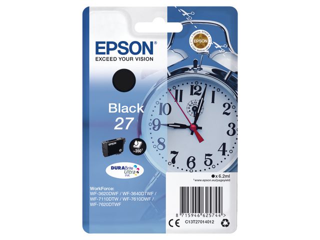 Epson Bläckpatron C13T27014012 Svart, st