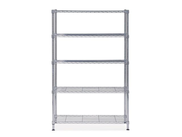 Alba Hylla 5 hyllplan 200x120x35 kromad metall, st