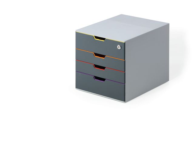 Durable Blankettbox Varicolor 4 Safe grå, st