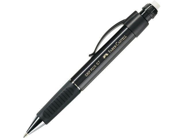 Faber-Castell Stiftpenna, Grip Plus 1307, 0,7 mm, pennkropp med greppzon, svart, st