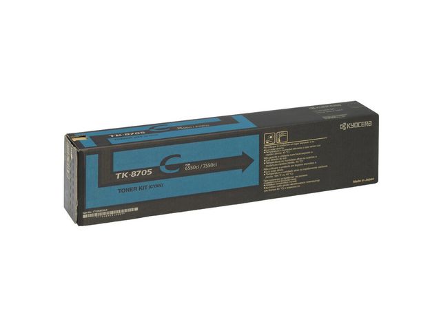 KYOCERA Toner, 8705C, cyan, 1T02K9CNL0, st