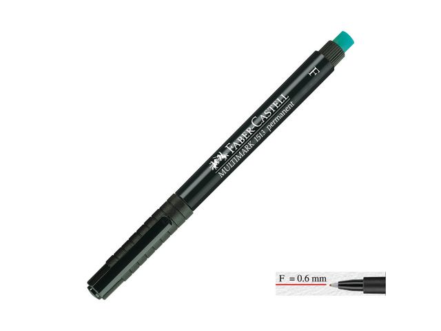 Faber-Castell Märkpenna VF Multimark Permanent F svart, st