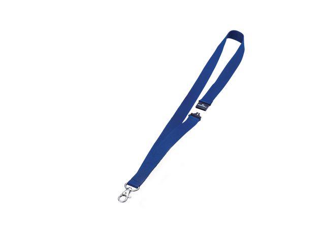 Durable Textilband blå karbinhake, fp om 10 st