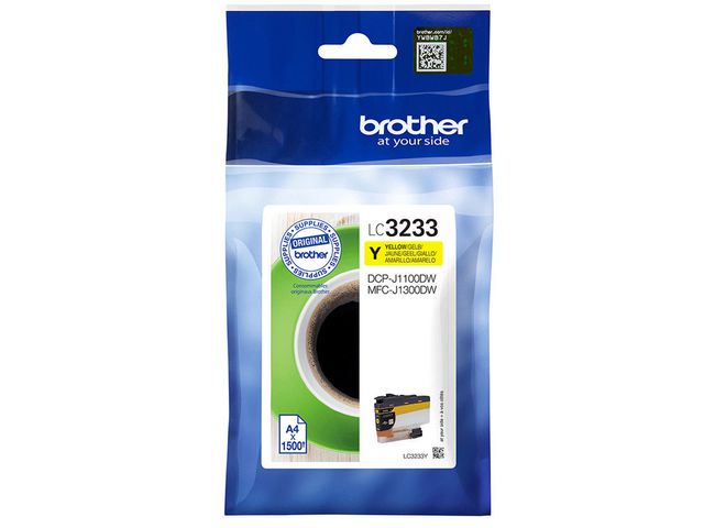 Brother Bläckpatron LC3233Y Gul, st