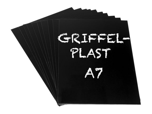 Griffelplast A7 svart, fp om 10 st